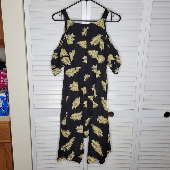 Disney Beauty & the Beast Feather Cold Shoulder Handkerchief Hem Dress MED LE - Picture 5 of 10